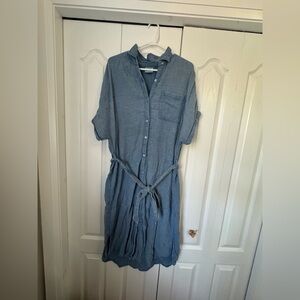 C&C California Light Blue Textured dress